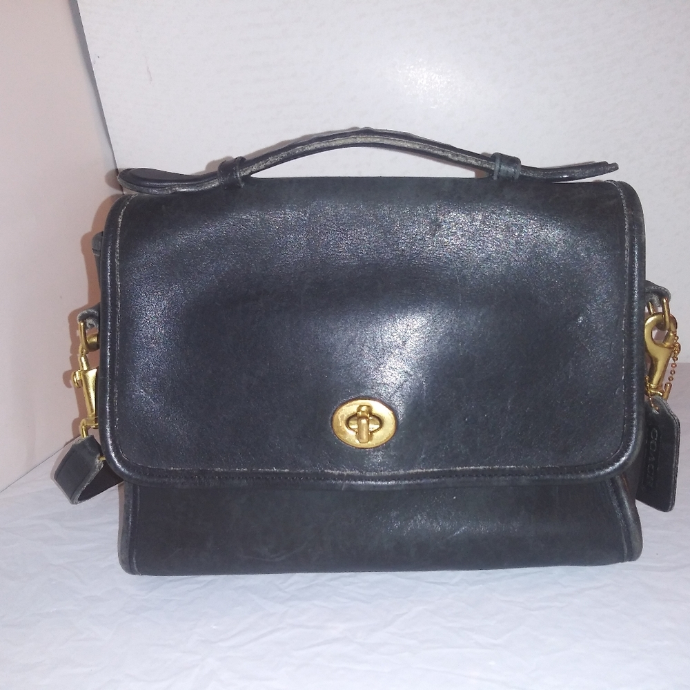 Coach Vintage Court Black Leather #M7C-9870